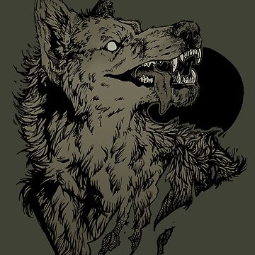 Artwork thumbnail, Werewolf - black by tatiilange