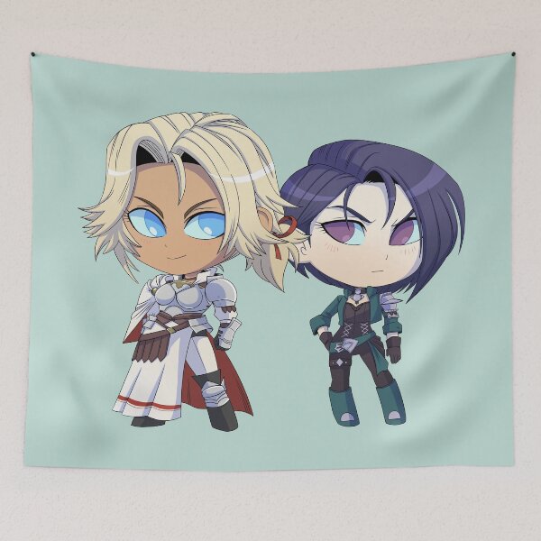 Item preview, Catherine and Shamir - Fire Emblem Three Houses - Chibi Cutie designed and sold by kickgirl.