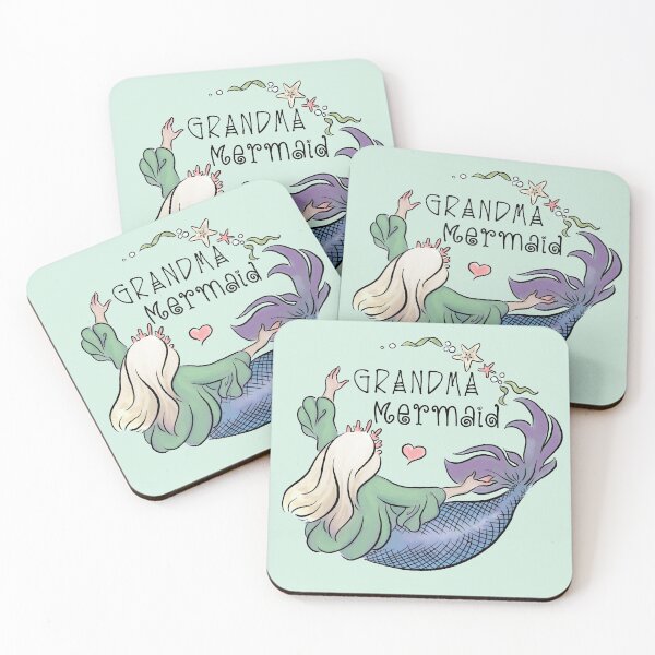 Item preview, Grandma Mermaid Logo  designed and sold by abigull.