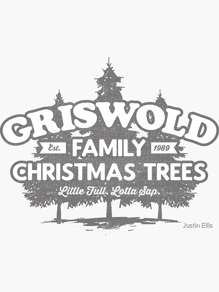 "(Blue) Griswold Family Trees " Sticker for Sale by jepegdesign Redbubble