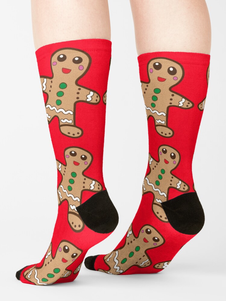"CUTE GINGERBREAD MEN HOLIDAY Socks" Socks for Sale by SOCKSbySBD