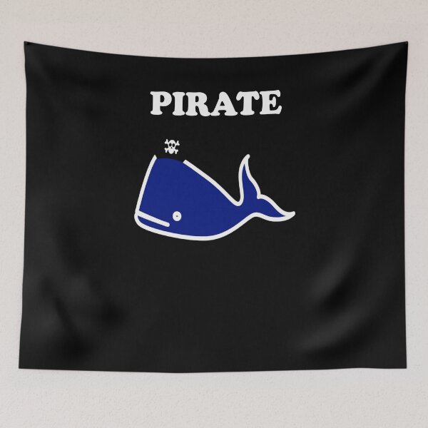 Item preview, Pirate whale Blue whale pirate designed and sold by zejose.