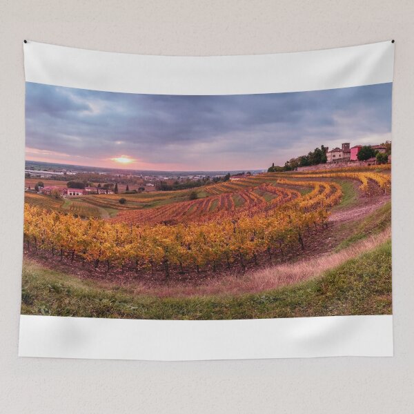 Item preview, Autumn sunset in the vineyards of Collio Friulano designed and sold by zakaz86.