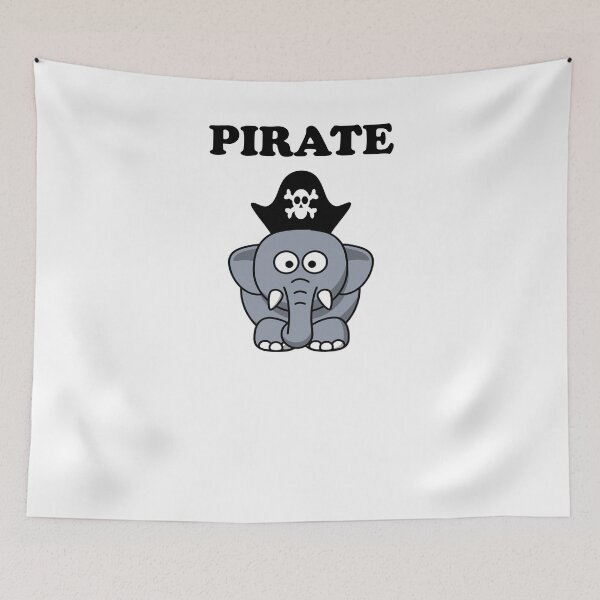 Item preview, Pirate elephant elephant pirate designed and sold by zejose.