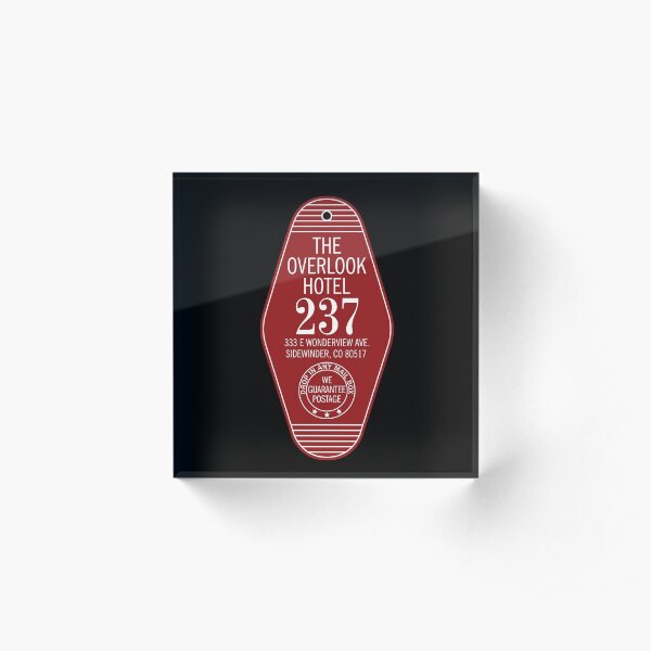 The Overlook Hotel Key Acrylic Block