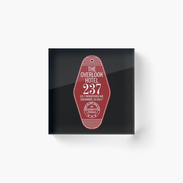 The Overlook Hotel Key Acrylic Block