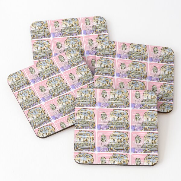 Item preview, Pop-art tape cassette Robot mom kicks football children designed and sold by Gammaraybots.