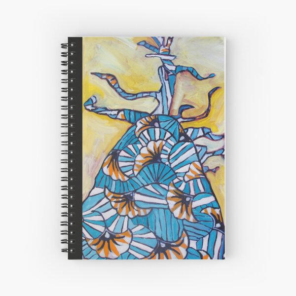 baobab wax image written Spiral Notebook