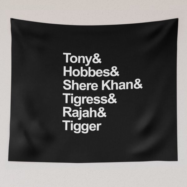Item preview, Pop Culture Tigers - Helvetica Style Design designed and sold by AricHutfles.