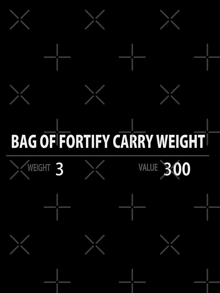 Bag of fortify carry weight skyrim Tote Bag for Sale by MOST FIRE