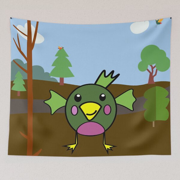 Item preview, Green Bird Loves The Forest designed and sold by MclaughlinGifts.