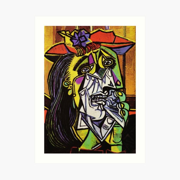 Pablo Picasso Original Fine Art The Weeping Woman Painting HD High Quality Online Store Art Print