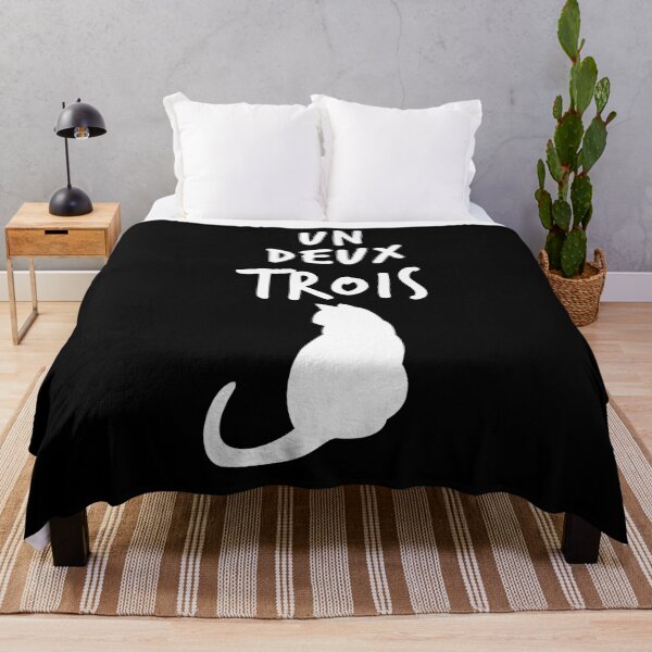 Item preview, Un Deux Trois Cat Lovers Funny French Gift T-Shirt designed and sold by issambak.