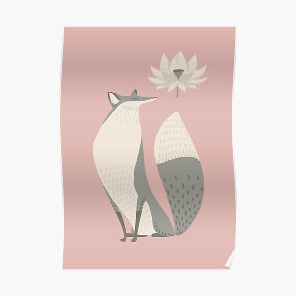 The Fox and the Lotus Flower Poster