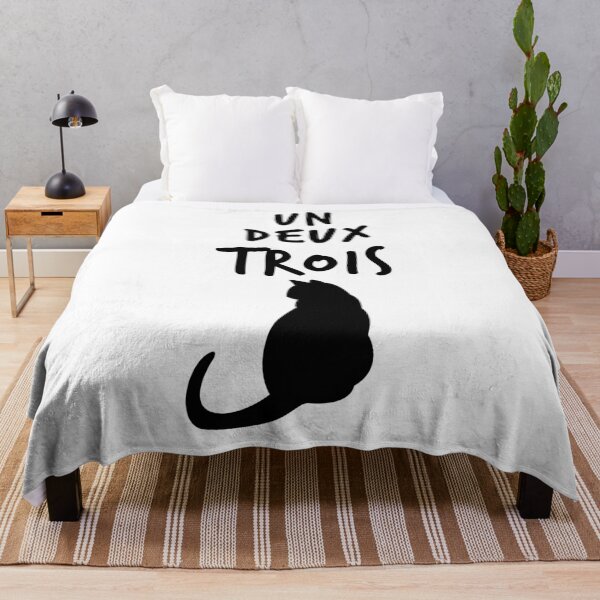 Item preview, Un Deux Trois Cat Funny French Phrase For The Cat Lovers T-shirt designed and sold by issambak.