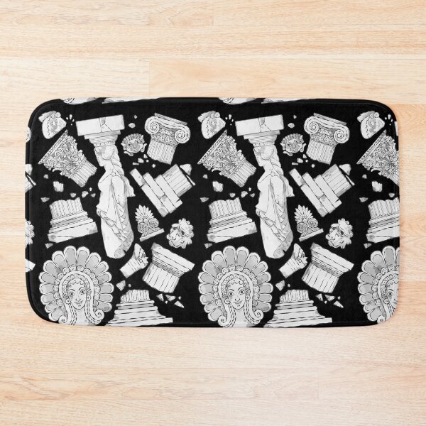Item preview, Greek Architectural Elements - black and white DARK designed and sold by fabiomancini.