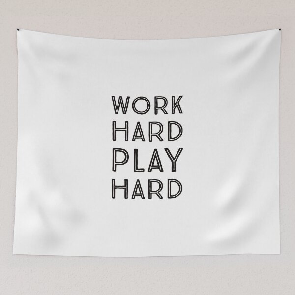 Item preview, Work Hard Play Hard  designed and sold by Inspirationmotivation.