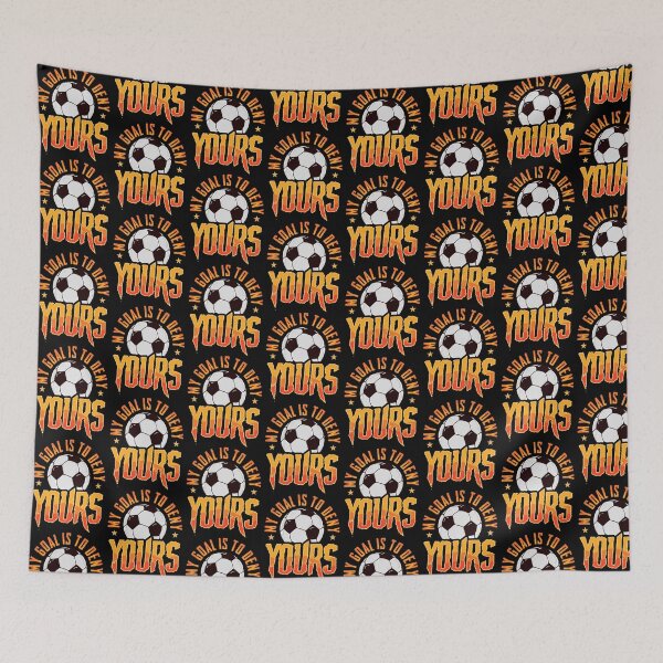 Aperçu de l'œuvre Mon but est de nier votre modèle de tuile de gardien de but de gardien de but de football créée et vendue par perfectpresents.