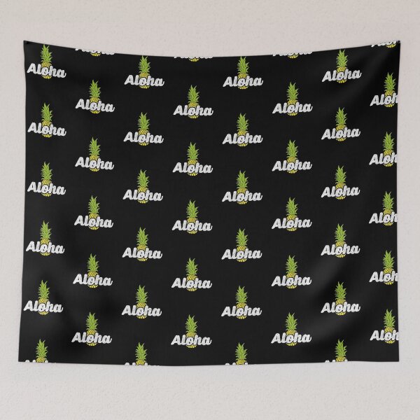 Item preview, Cute Aloha Pineapple Hawaiian Fruit Theme Tile Pattern designed and sold by perfectpresents.
