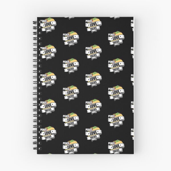 Item preview, Cute & Funny Peace Love Tacos Tile Pattern designed and sold by perfectpresents.