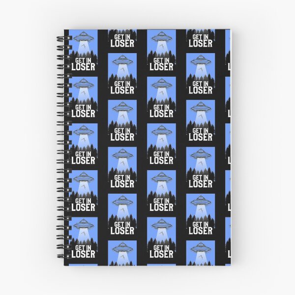 Item preview, Cute & Funny Get In Loser UFO Aliens Spaceship Tile Pattern designed and sold by perfectpresents.