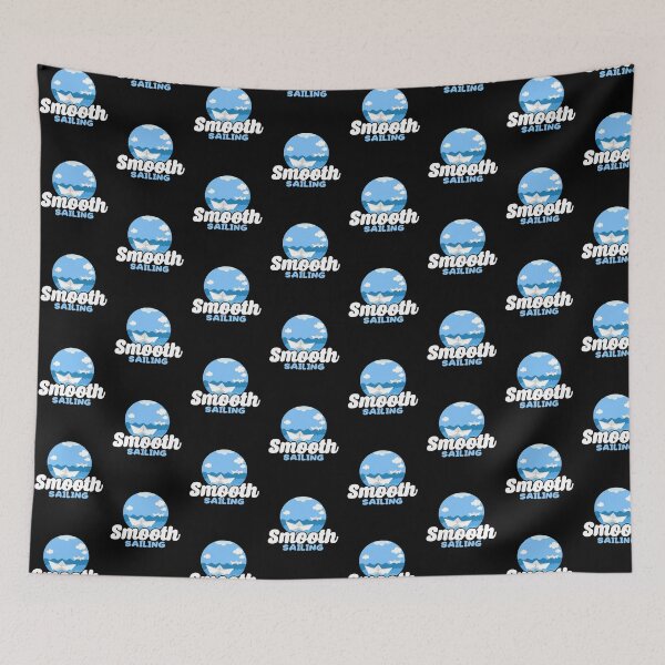 Item preview, Funny Smooth Sailing Nautical Boating Sailor Tile Pattern designed and sold by perfectpresents.