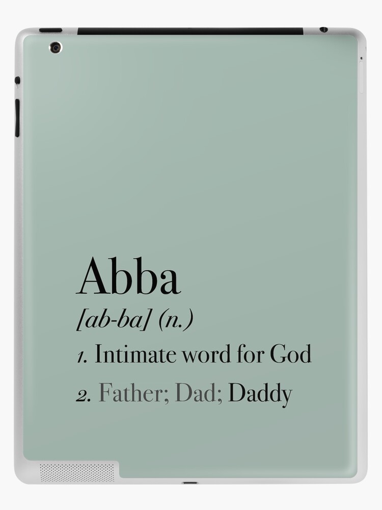 Funda y vinilo para iPad «Abba padre» de chaseekraft | Redbubble