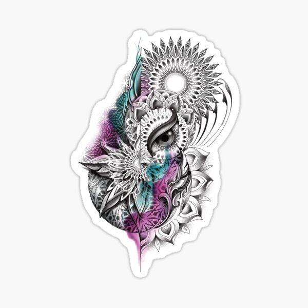 geometric mandalas Sticker