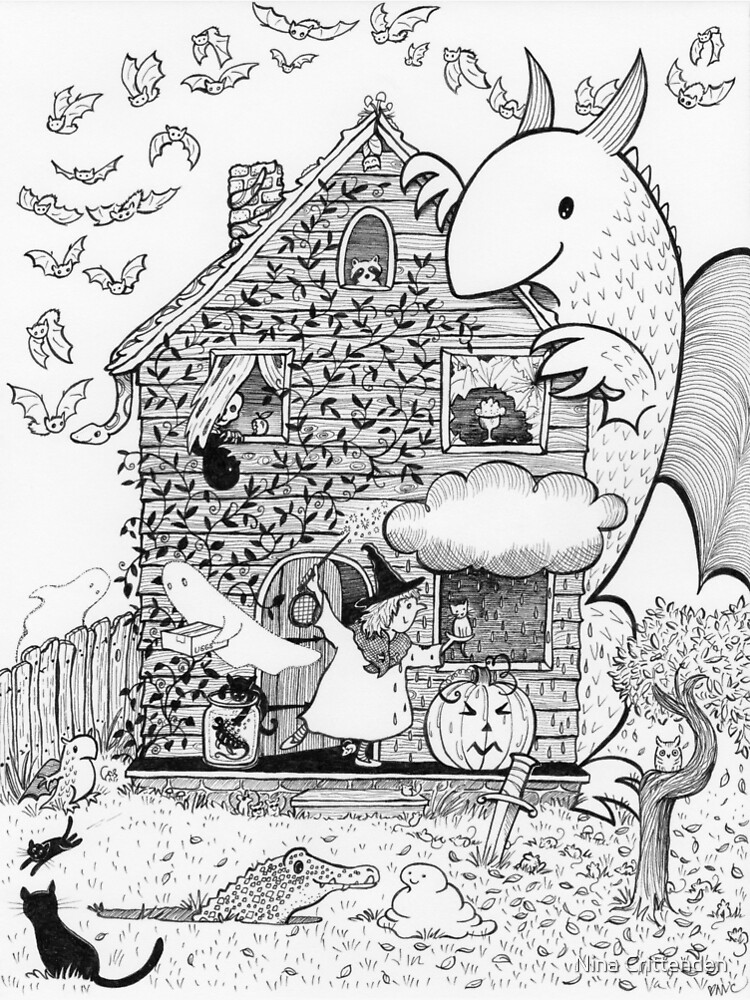 Busy Halloween by ninacrittenden
