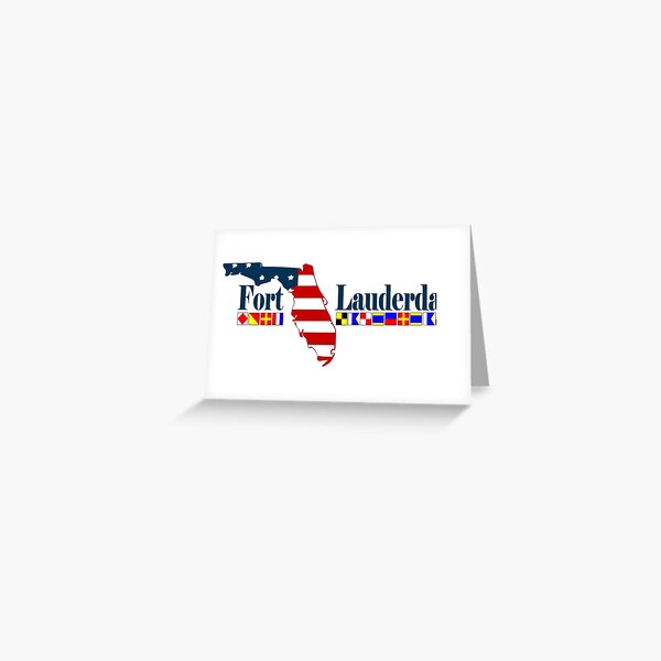 Fort Lauderdale. Greeting Card