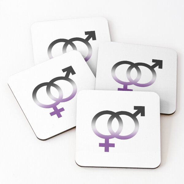 Item preview, het & ace, interlocking symbols with asexual gradient designed and sold by Skyler Orion X.