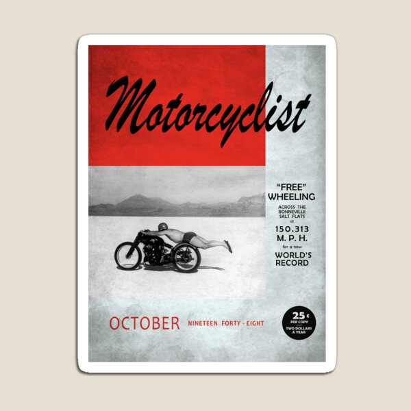 Motorcyclist Magazine - Free Wheeling Magnet