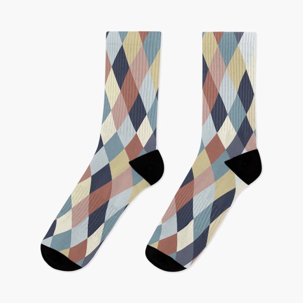 Item preview, Earth Tones and Blues Geometry IIA (small pattern) designed and sold by BlertaDK.