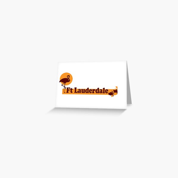 Fort Lauderdale. Greeting Card