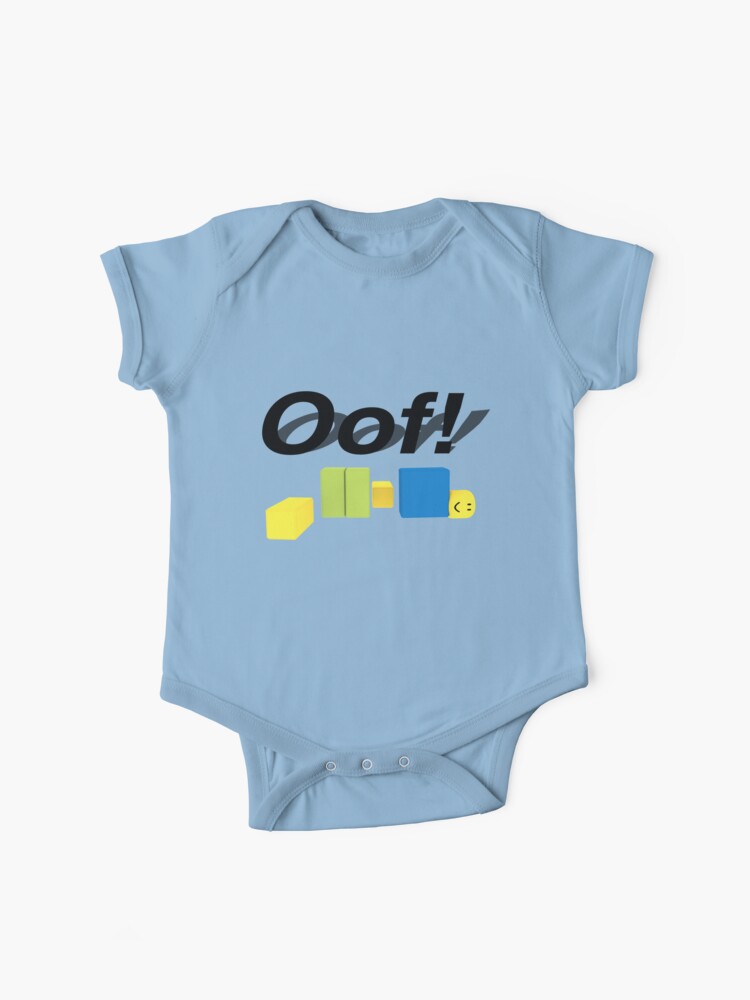 Oof Roblox Oof Noob Gift For Gamers Baby One Piece By Smoothnoob Redbubble - roblox oof noob t shirt by smoothnoob redbubble