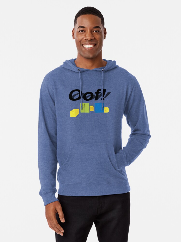 Oof Roblox Oof Noob Gift For Gamers Lightweight Hoodie By Smoothnoob Redbubble - roblox oof noob t shirt by smoothnoob redbubble