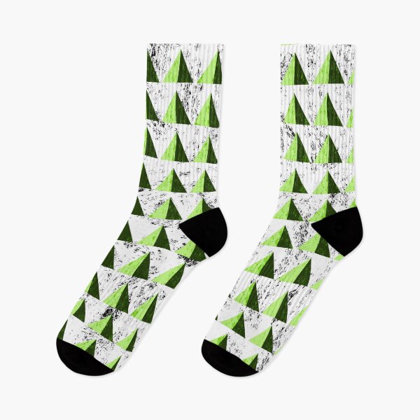Item preview, Green Pyramids Geometric designed and sold by piedaydesigns.