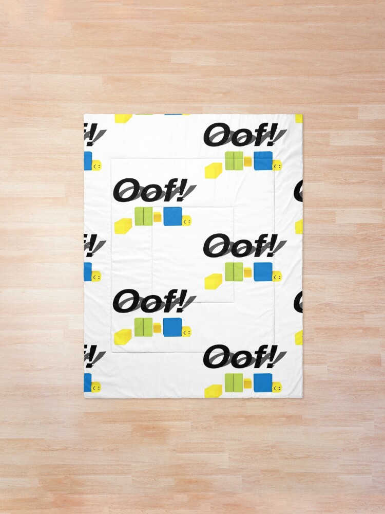 Oof Roblox Oof Noob Gift For Gamers Oof Meme For Kids Comforter By Smoothnoob Redbubble - username not appropriate for roblox dank meme team