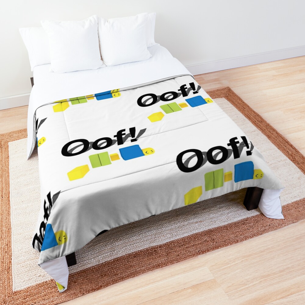Oof Roblox Oof Noob Comforter By Smoothnoob Redbubble - roblox oof duvet covers redbubble