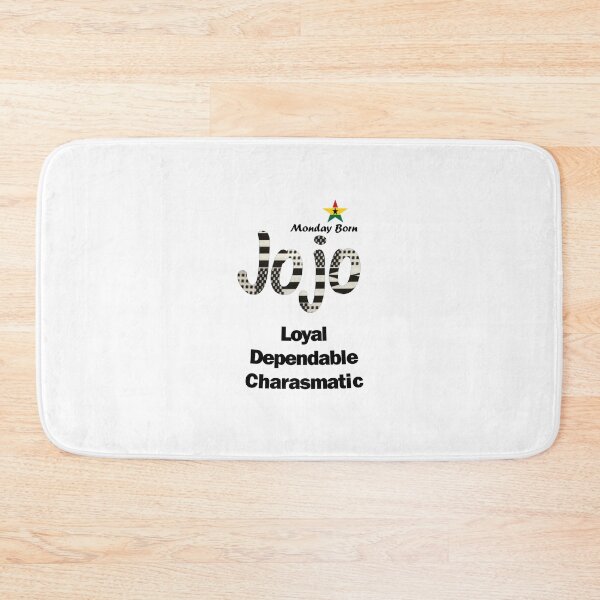 Item preview, Monday Born Ghanaian Male Name 'Jojo' in black and white designed and sold by WhoWeAre.