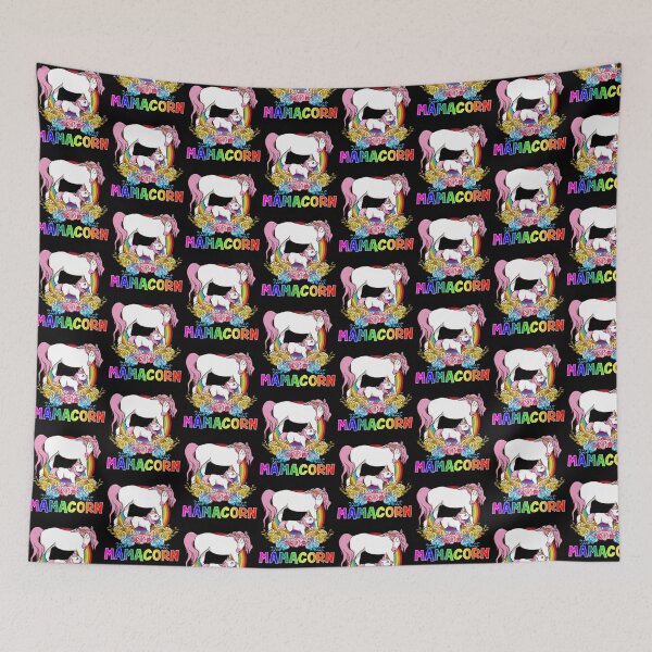Item preview, Cute Mamacorn Unicorn Mom Adorable Loving Mama Tile Pattern designed and sold by perfectpresents.