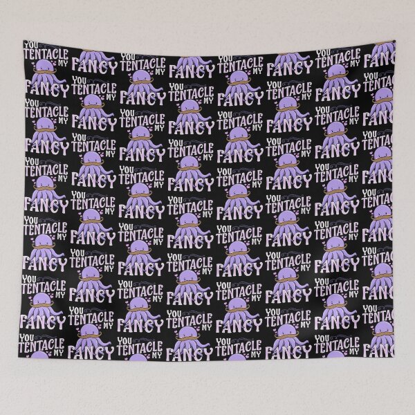 Item preview, Cute You Tentacle My Fancy Octopus Tickle Pun Tile Pattern designed and sold by perfectpresents.