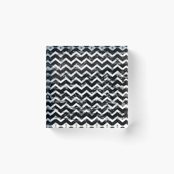 Item preview, Distessed Black and White Chevron designed and sold by piedaydesigns.
