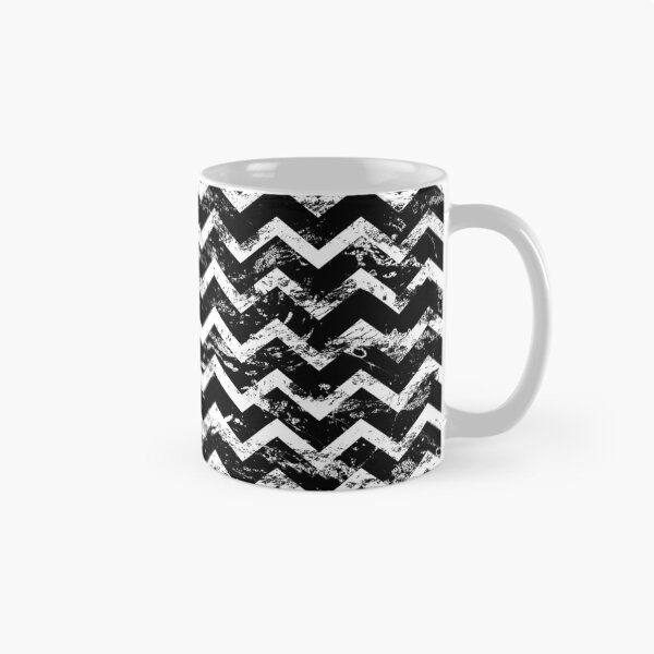Item preview, Distessed Black and White Chevron designed and sold by piedaydesigns.