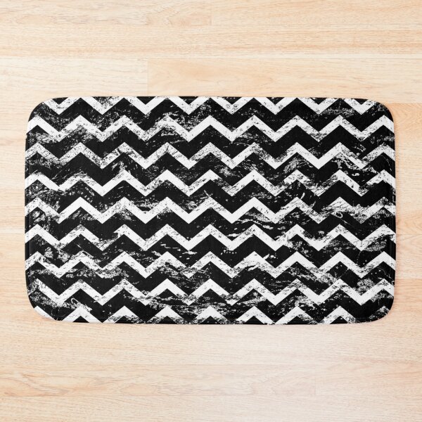 Item preview, Distessed Black and White Chevron designed and sold by piedaydesigns.