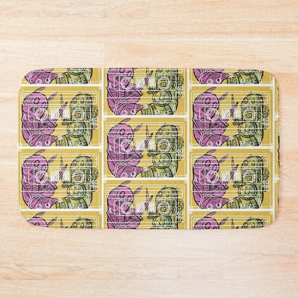 Item preview, Pop-art tape cassette Robot vs alien designed and sold by Gammaraybots.