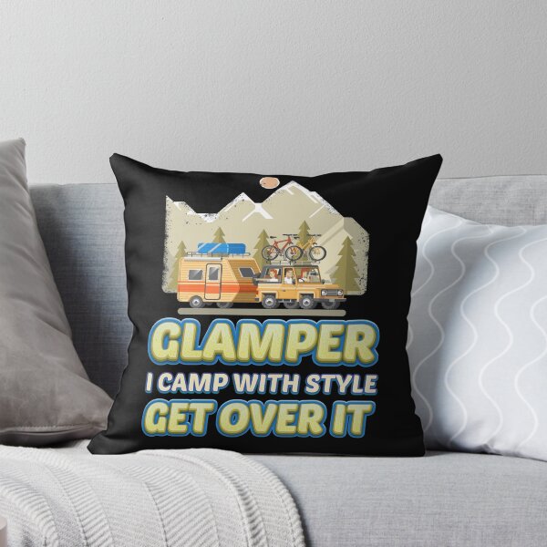 Item preview, Funny Camping Lover Gift - Glamper Camp With Style - Happy Camper Gifts - Outdoor Lover Gifts - Camp Lover designed and sold by kntranhoang.