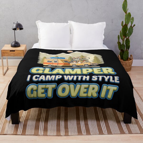 Item preview, Funny Camping Lover Gift - Glamper Camp With Style - Happy Camper Gifts - Outdoor Lover Gifts - Camp Lover designed and sold by kntranhoang.