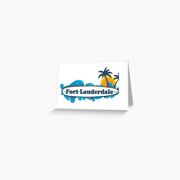 Fort Lauderdale. Greeting Card