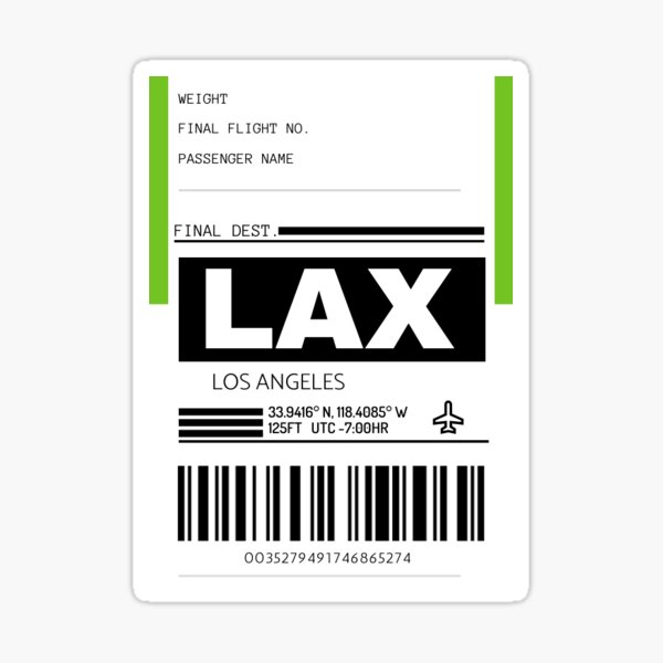 luggage tag stickers